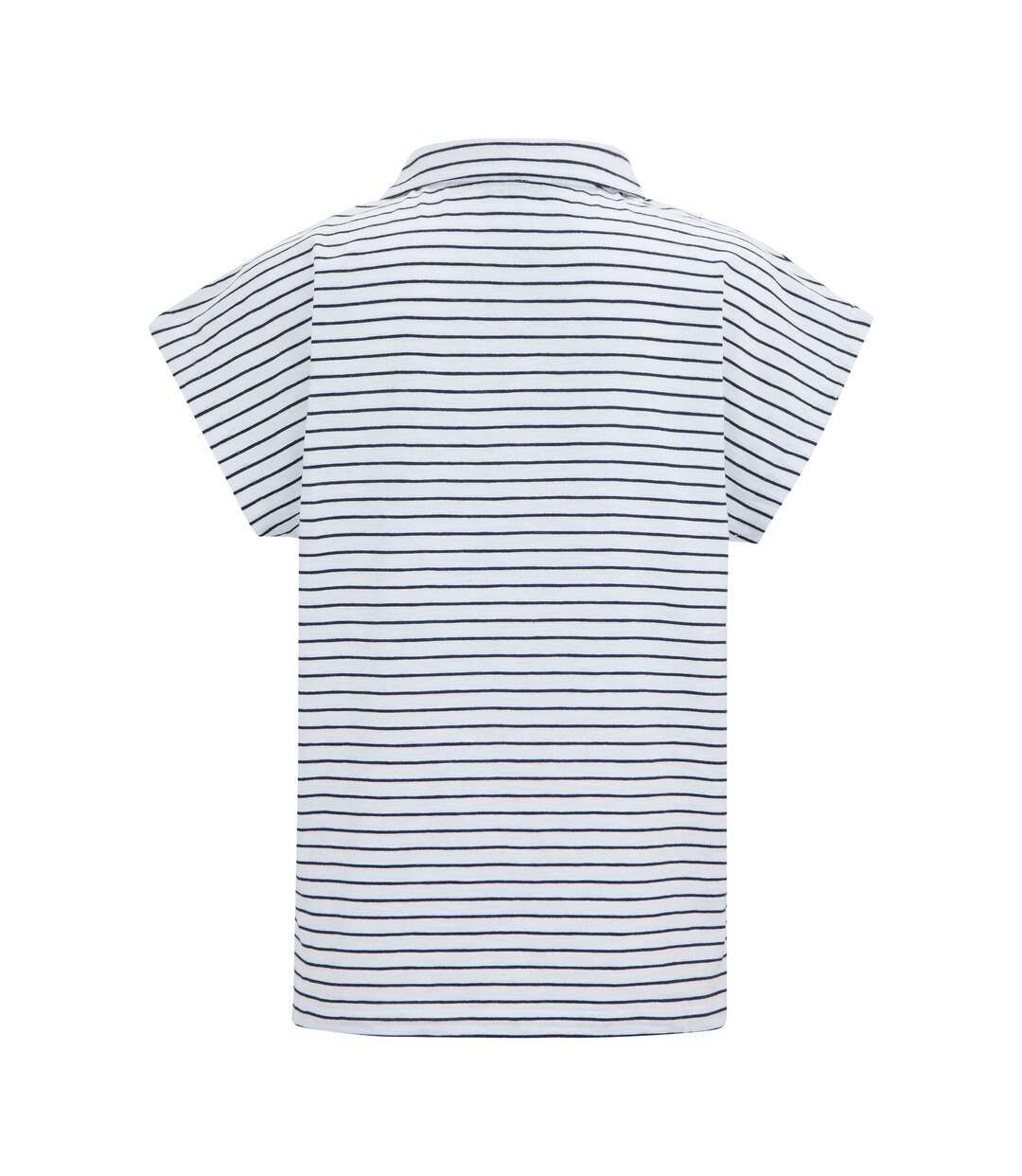 T-shirt Lorana Femme Blanc Bleu Marine Regatta-2