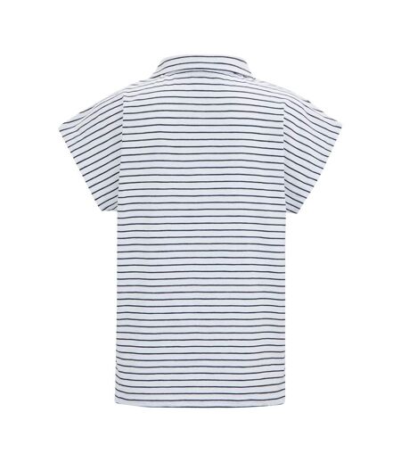 T-shirt Lorana Femme Blanc Bleu Marine Regatta