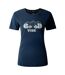 Womens/ladies Transquility Iii Mountain T-shirt Moonlight Denim Dare 2B-1