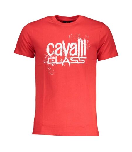 T-shirt Motif Éclaboussures De Peinture Adulte Rouge Cavalli Class