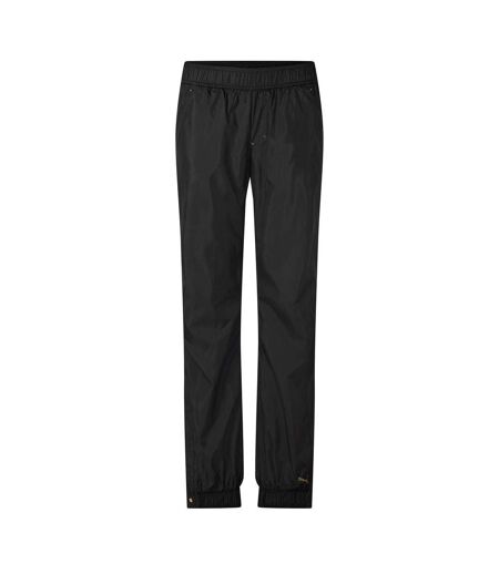 Womens/ladies Woven Tracksuit Bottoms Black Puma