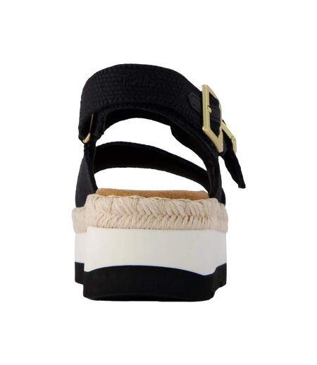 Womens/ladies Giana Sandals Black Toms