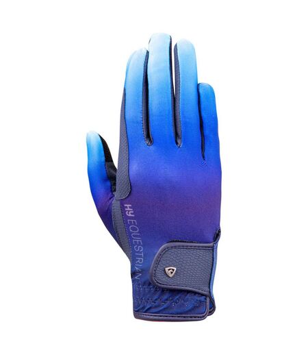 Gants d´équitation bleu marine / bleu mer Hy Hy