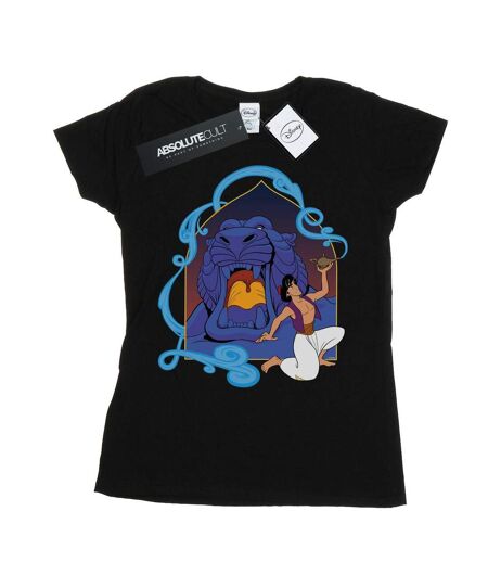Disney T-shirt en coton Femmes/Ladies Aladdin Cave Of Wonders (Noir) - UTBI15474
