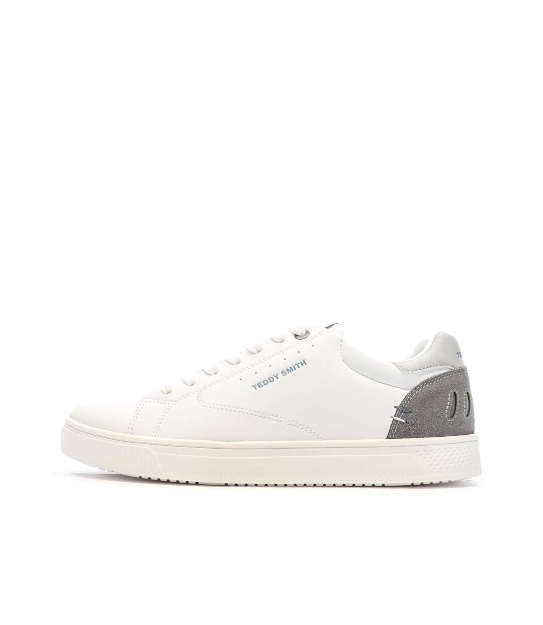 Baskets blanches/grises homme teddy smith 120100-1