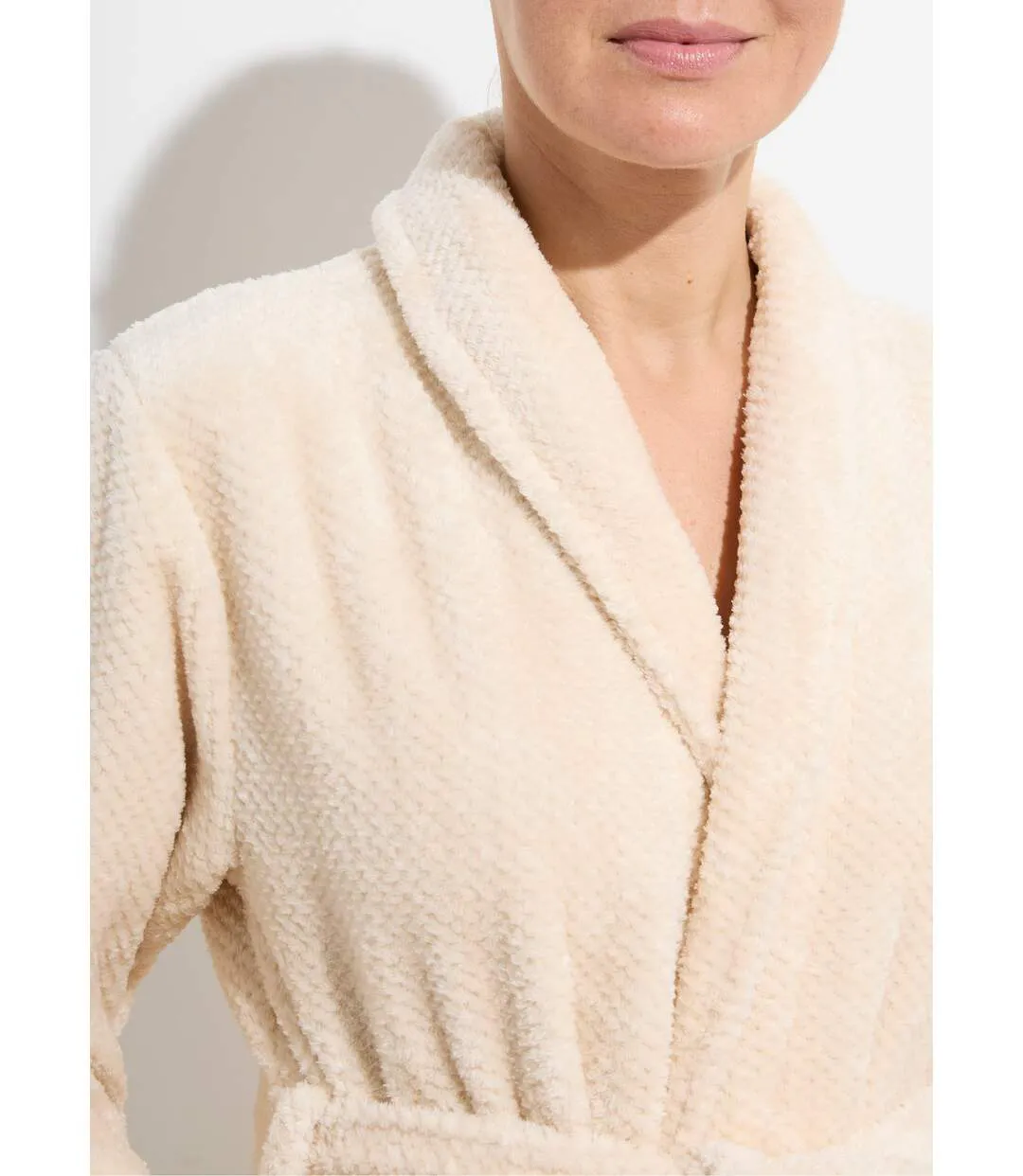 Peignoir long en polaire fantaisie-3