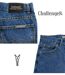 CHALLENGER FALCONE1 — Jean 5 poches bleu stone 100% coton : la toile robuste au style authentique-4