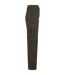 Womens/ladies Utility Twill Stretch Loose Cargo Trousers Black Olive Urban Classics-2