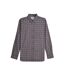 Chemise Manches Longues Motif/style À Carreaux Homme Bordeaux Noir Lambretta-2