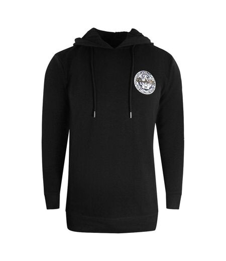 Mens Circle Logo Hoodie Black Cavalli Class