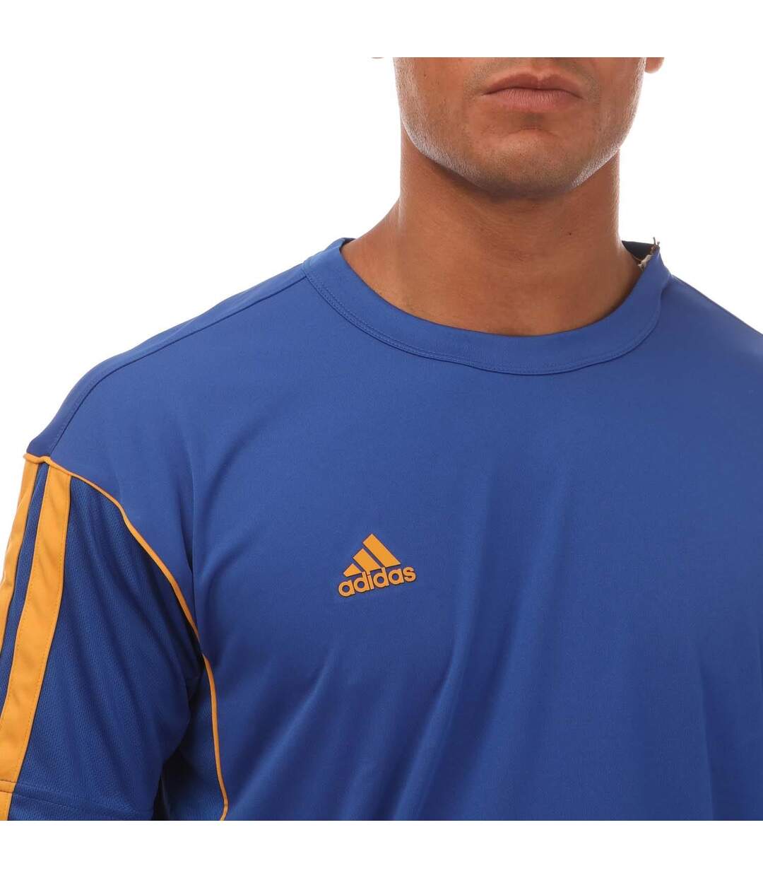 T-shirt homme bleu roi Adidas-3