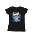 Disney Femmes/Les femmes Lilo And Stitch Christmas Lights - T-shirt en coton à motif d'esquisse (Noir) - UTBI25669-1