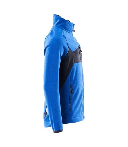 Mens Accelerate Fleece Jacket Azure Blue Dark Navy Mascot