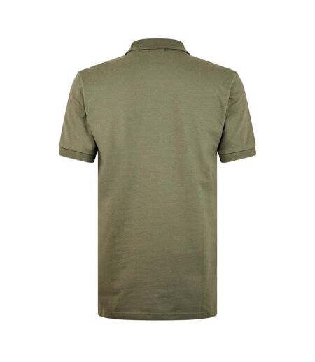Polo Motif/style Logo Rectangulaire Passenger Homme Vert De Gris Clair Boss