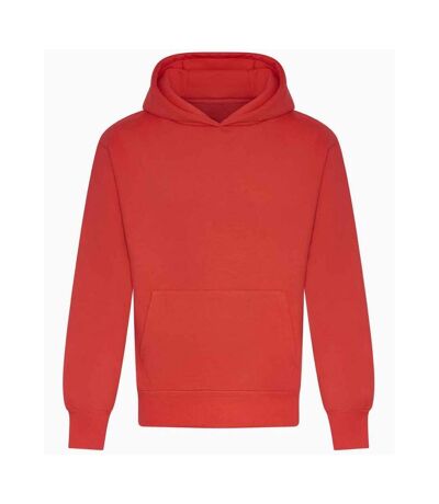 Sweat à capuche signature homme rouge clair Awdis