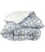 Housse de couette percale de coton LISON GRIS-1