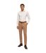 Chemise Manches Longues Motif/style À Rayures Homme Beige Boss-1