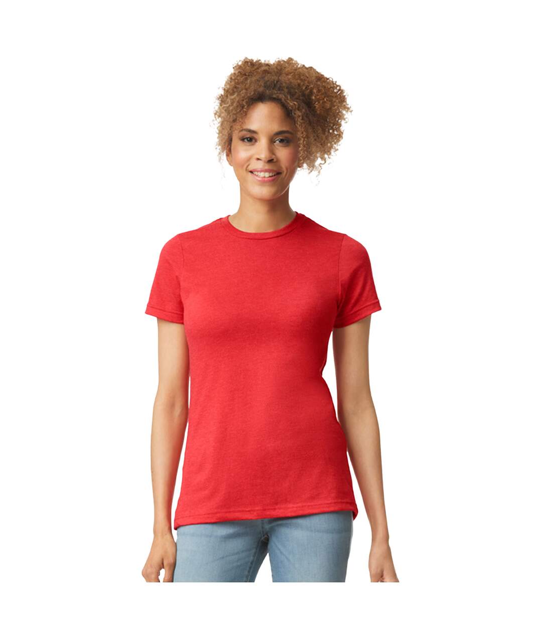 T-shirt femme rouge Gildan