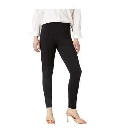 Womens/ladies ponte pintuck leggings black Principles