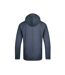 Mens perranporth grindle embossed hoodie navy Weird Fish