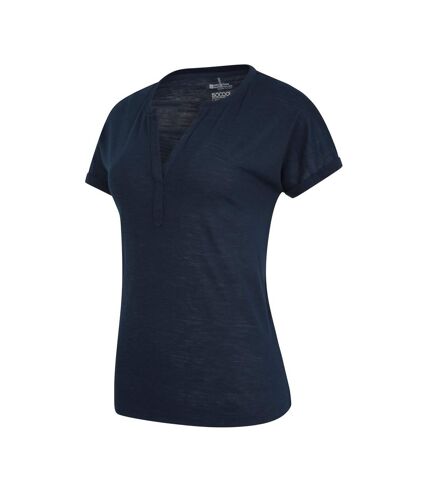 Mountain Warehouse Womens/Ladies Skye Slub Quick Dry T-Shirt (Navy) - UTMW2443