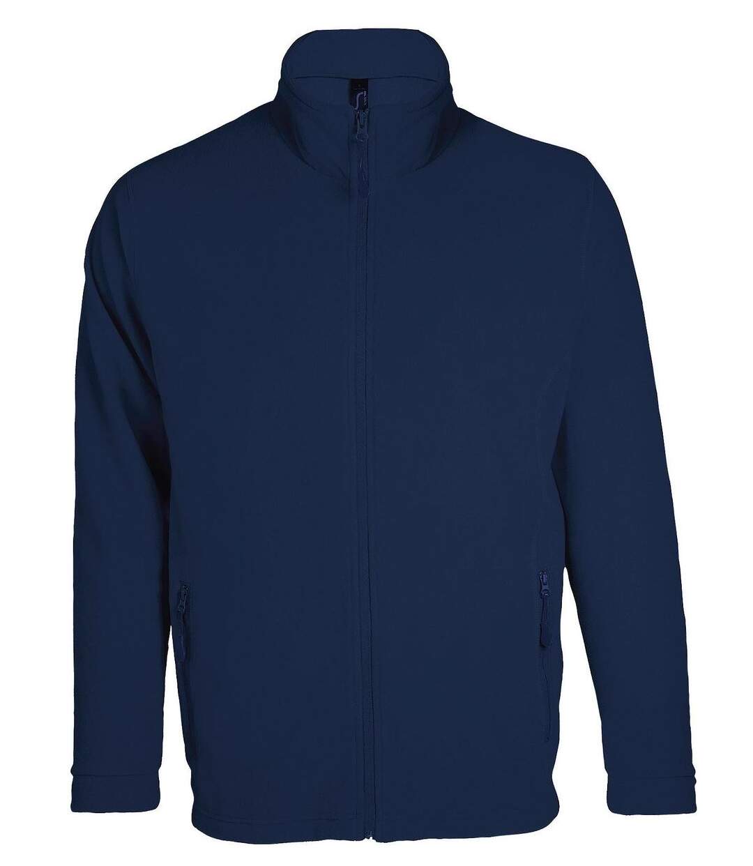 Veste micropolaire zippée homme - 00586 - bleu marine-1