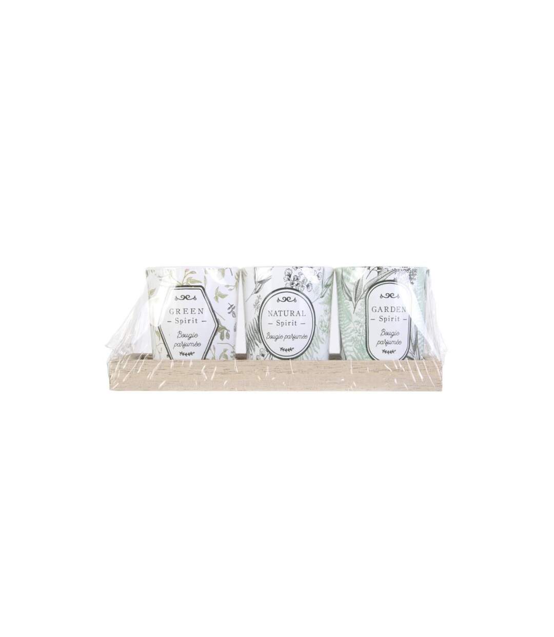 Lot de 3 Bougies Parfumées Garden 5cm Fleurs de Coton-3