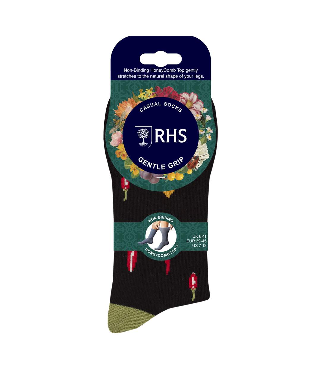 6 Pairs Soft Top Non Elastic Diabetic Socks For Men-2