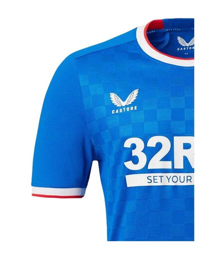 Réplique De Maillot De Foot Motif/style Rangers Fc Pro Femme Bleu Castore