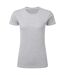 T-shirt Perfect Print Femme Gris Clair SG-1