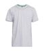 T-shirt D555 Flyers Homme Gris Chiné Duke-2