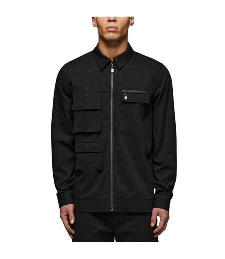 Mens Shirt Jacket Black Mallet