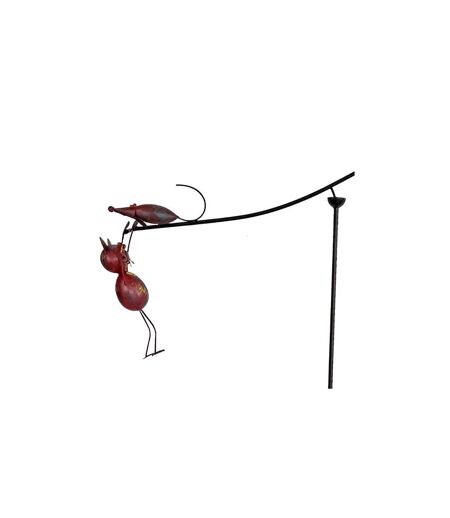 Mobile de jardin en fer 1 chat 1 souris