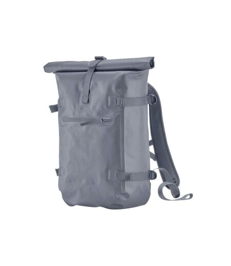 Sac À Dos Motif/style Haut À Rouler Taille Unique Bleu Gris Quadra