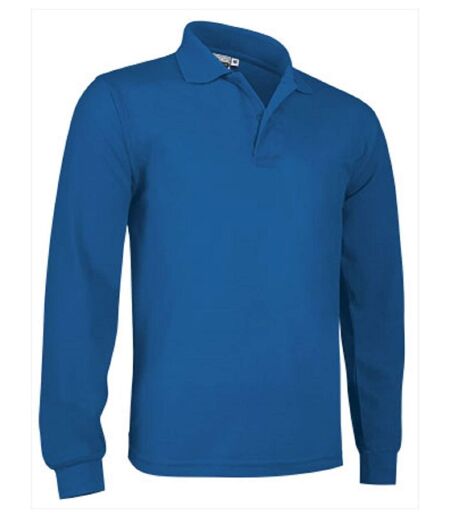 Polo manches longues - Homme - réf PREDATOR - bleu roi