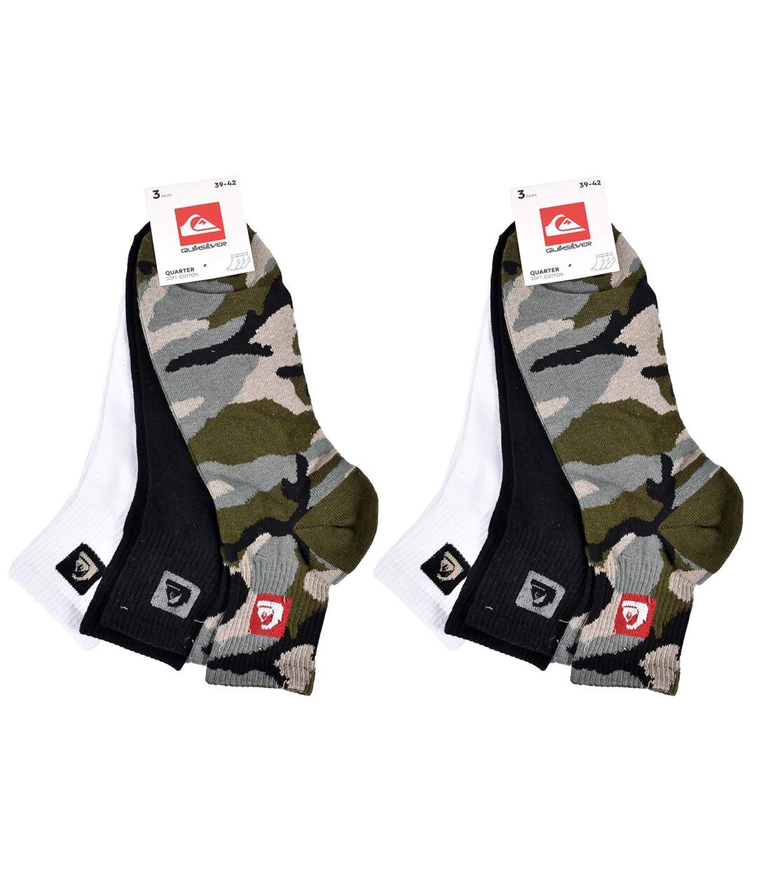 Chaussettes QUIKSILVER QUARTER 6 Pcs 0443-4