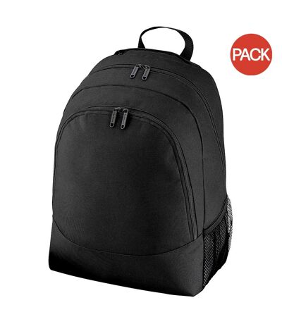 Lot de 2  Sac à dos 18 litres taille unique noir Bagbase