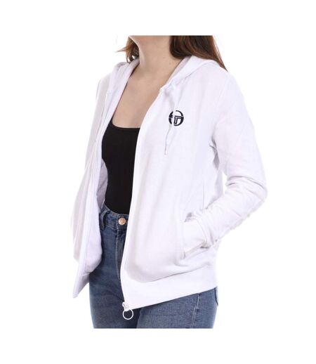 Sweat zippé Blanc Femme Sergio Tacchini Ella - XXL