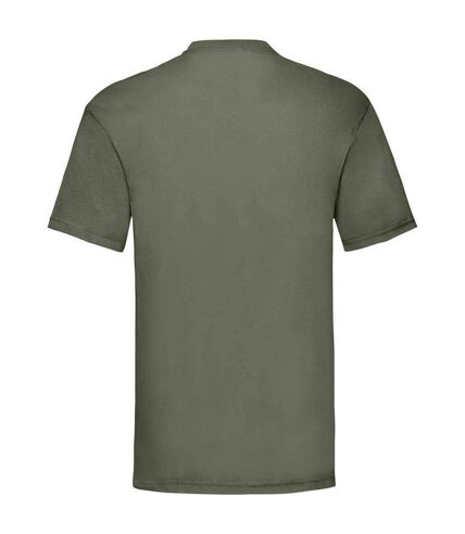 Mens valueweight t-shirt classic olive Fruit of the Loom