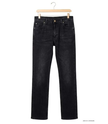 MAYFLOWER OUDA - Jean en tissu extensible pour femme : le confort absolu d'un denim stretch noir galbant