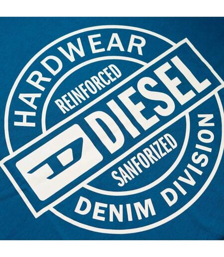 T-shirt Motif/style Cercle Hardware Homme Bleu Saphir Diesel