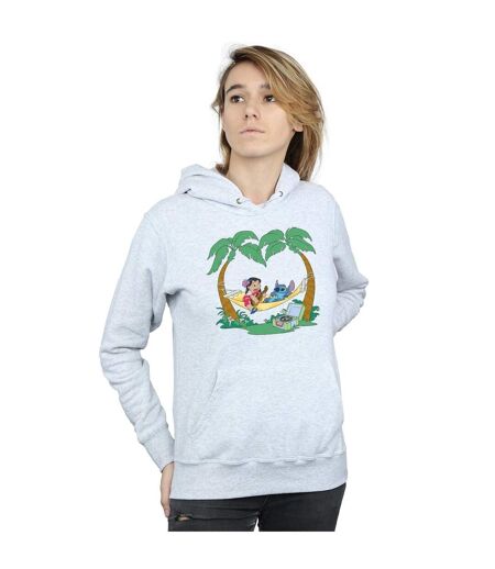 Disney - Sweat à capuche LILO AND STITCH PLAY SOME MUSIC - Femme (Gris sportif) - UTBI9497