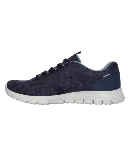 Womens/ladies Luminate Trainers Navy Skechers