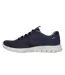Womens/ladies Luminate Trainers Navy Skechers-2
