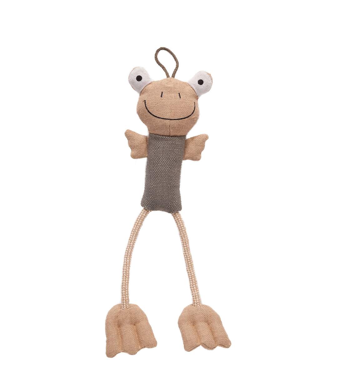 Fenton the frog plush dog toy 16in brown Danish Design-1