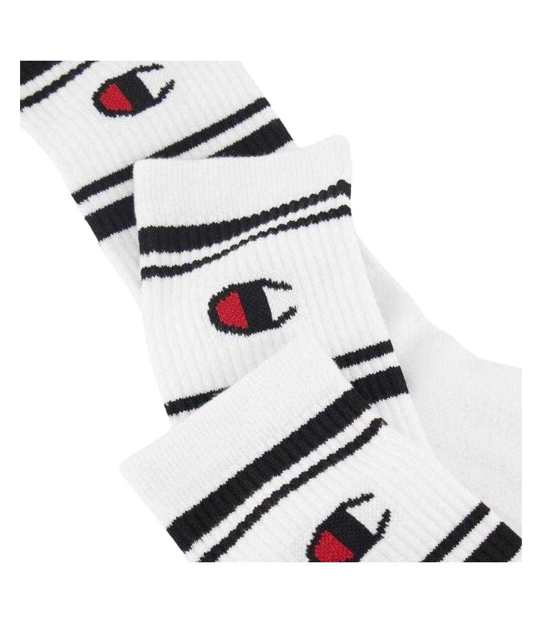 Chaussettes Adulte Blanc Noir Champion-2