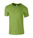 Gildan Mens Short Sleeve Soft-Style T-Shirt (Kiwi) - UTBC484