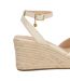 Womens/ladies Kerries Espadrille High Heel Wedge Sandals Off White Dune London-4