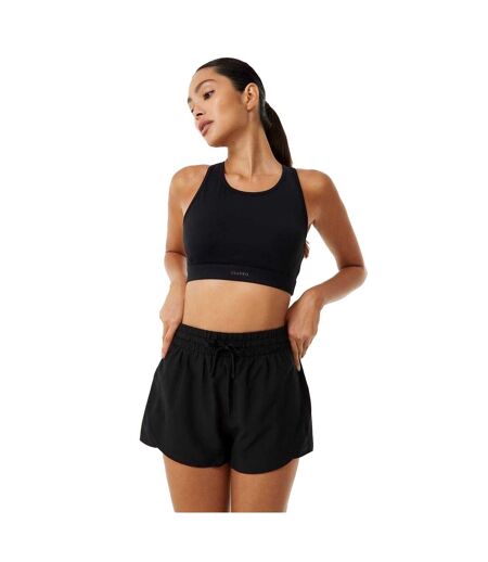 Short De Course Motif/style 2-en-1 Femme Noir USA Pro