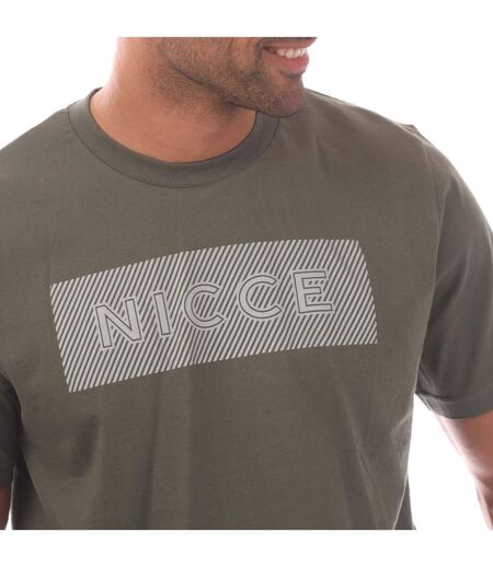 T-shirt Style Logo Alttio Homme Kaki Nicce